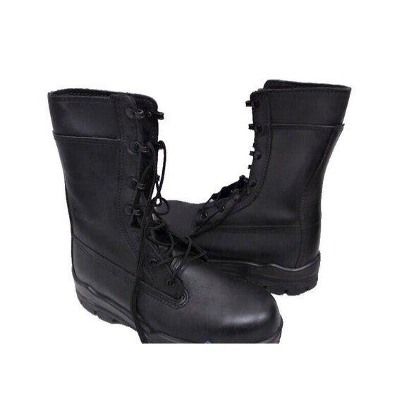 NEW Bates 1621 Men's BLACK 9 Inch US Navy Durashocks Steel Toe Boot SZ 6.0 WIDE - Picture 7 of 10